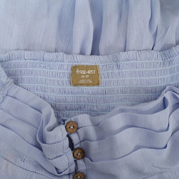 Free People Free-est Scarlett Skort Shorts High Waisted Gauzy Smocked XS 279633 - Picture 10 of 10